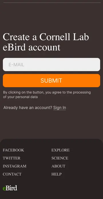 eBird mobile